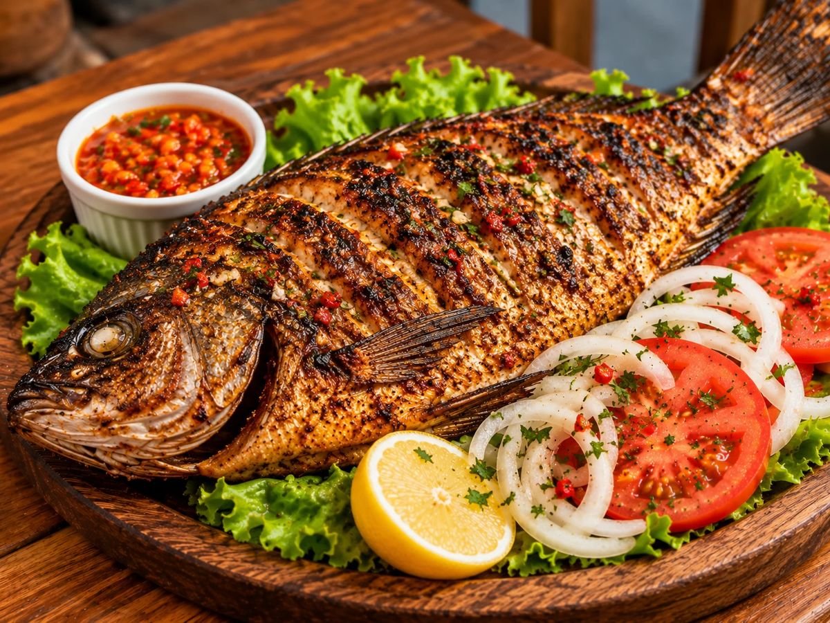 Poisson braisé